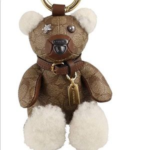 Coach Teddy Bear Bag Charm Keychain